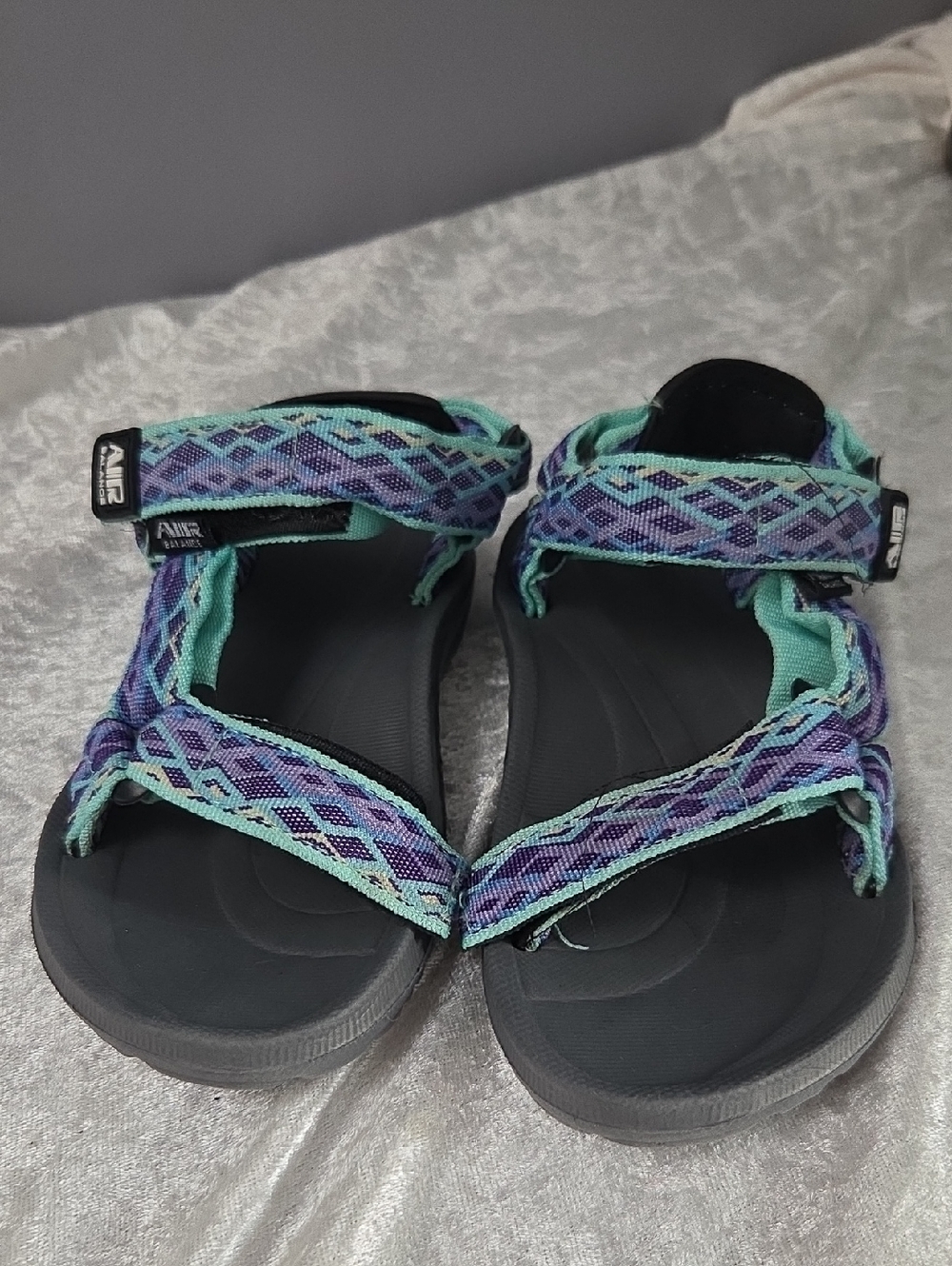 Air Balance Teal & Purple Kids Outdoor Sandals